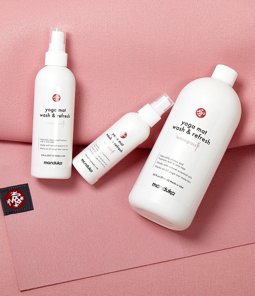 Manduka マンドゥカ マットウォッシュ リフィル リフレッシュ&リストア 32oz(960ml) ヨガマットケア スプレー 大容量-ヨガマットクリーナー-