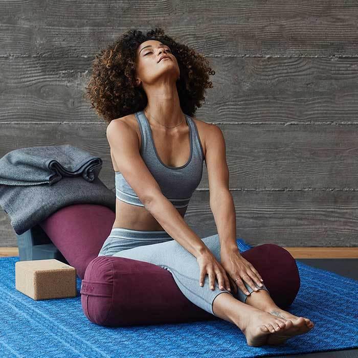 Manduka マンドゥカ コットン ブランケット / サンダー / ヨガグッズ-ヨガブランケット-サンダー-