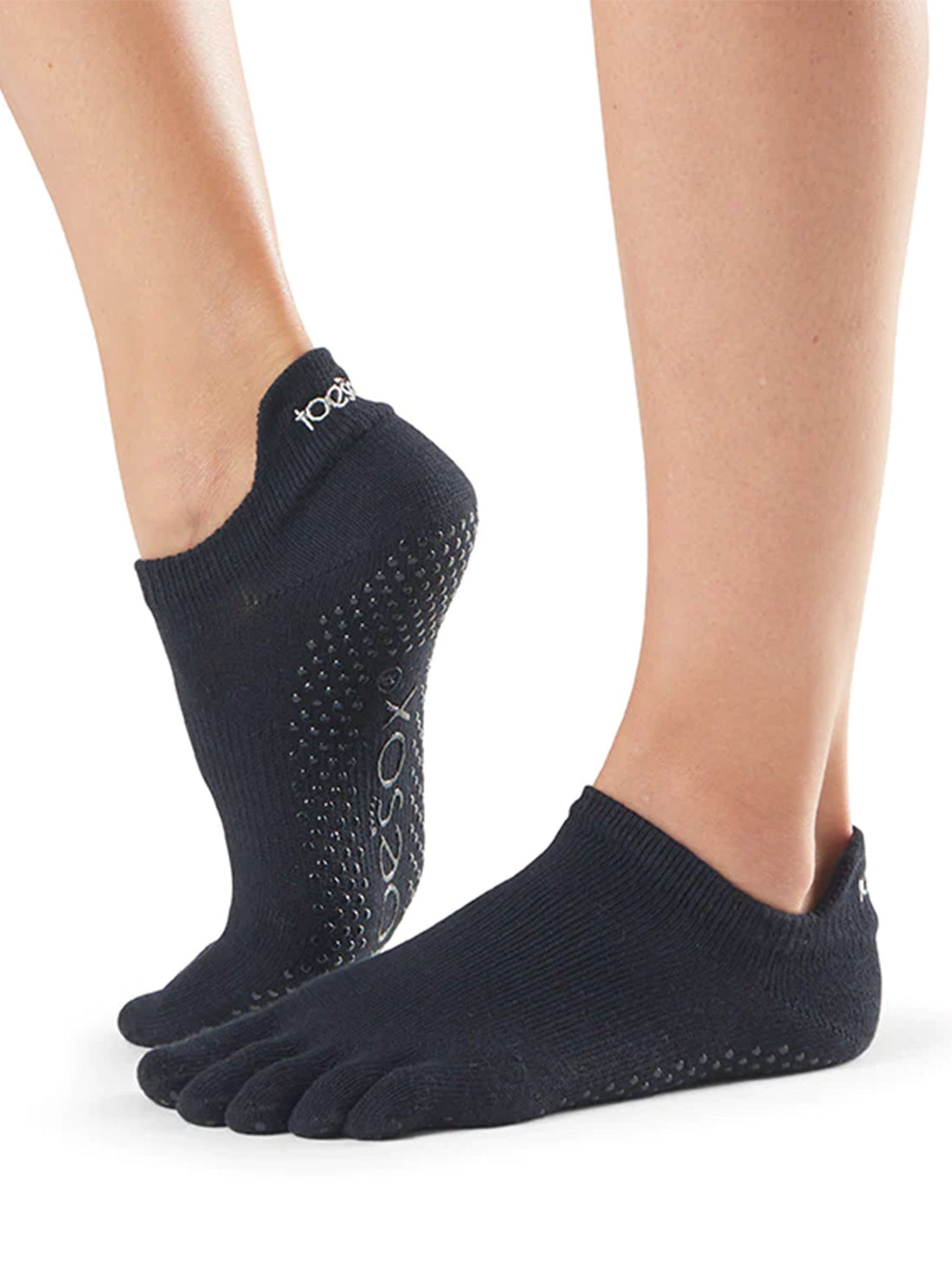 Manduka マンドゥカ [ToeSox] Low Rise ローライズ（Full-Toe／つま先あり） グリップ ソックス ／ ヨガ ピラティス 滑り止め付 靴下 24SS-ヨガアクセサリー・雑貨-ブラック-XS 20.0-22.0cm-