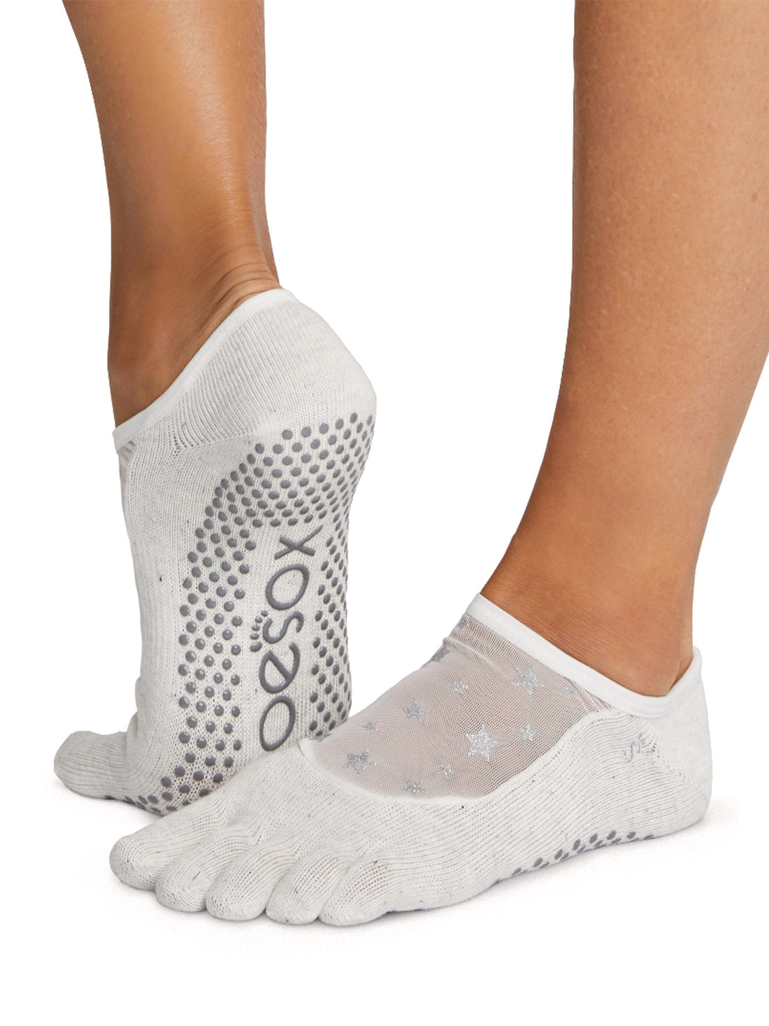 Manduka マンドゥカ [ToeSox] Luna ルナ（Full-Toe／つま先あり） グリップ ソックス ／ ヨガ ピラティス 滑り止め付 靴下 22SS-ヨガアクセサリー・雑貨-新色 スターシャイン-S 22.5-24.5cm-