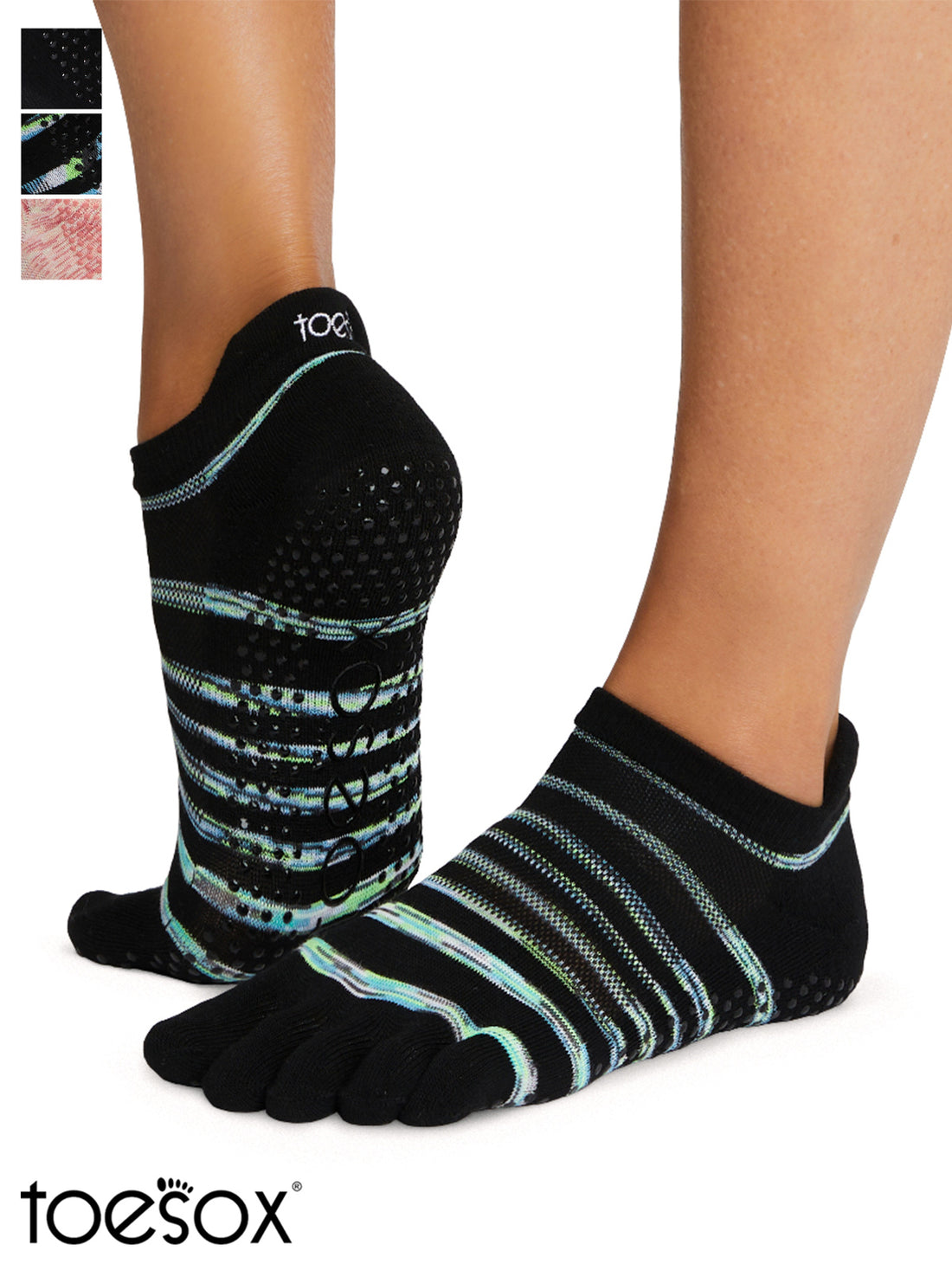 Manduka マンドゥカ [ToeSox] Low Rise Tec ローライズ テック（Full-Toe／つま先あり） グリップ ソックス ／ ヨガ ピラティス 滑り止め付 靴下 24SS-ヨガアクセサリー・雑貨-