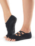 Manduka マンドゥカ [ToeSox] Elle エル（Half-Toe／つま先なし）グリップ ソックス ／ ヨガ ピラティス 滑り止め付 靴下 24SS-ヨガアクセサリー・雑貨-ブラック-S 22.5-24.5cm-