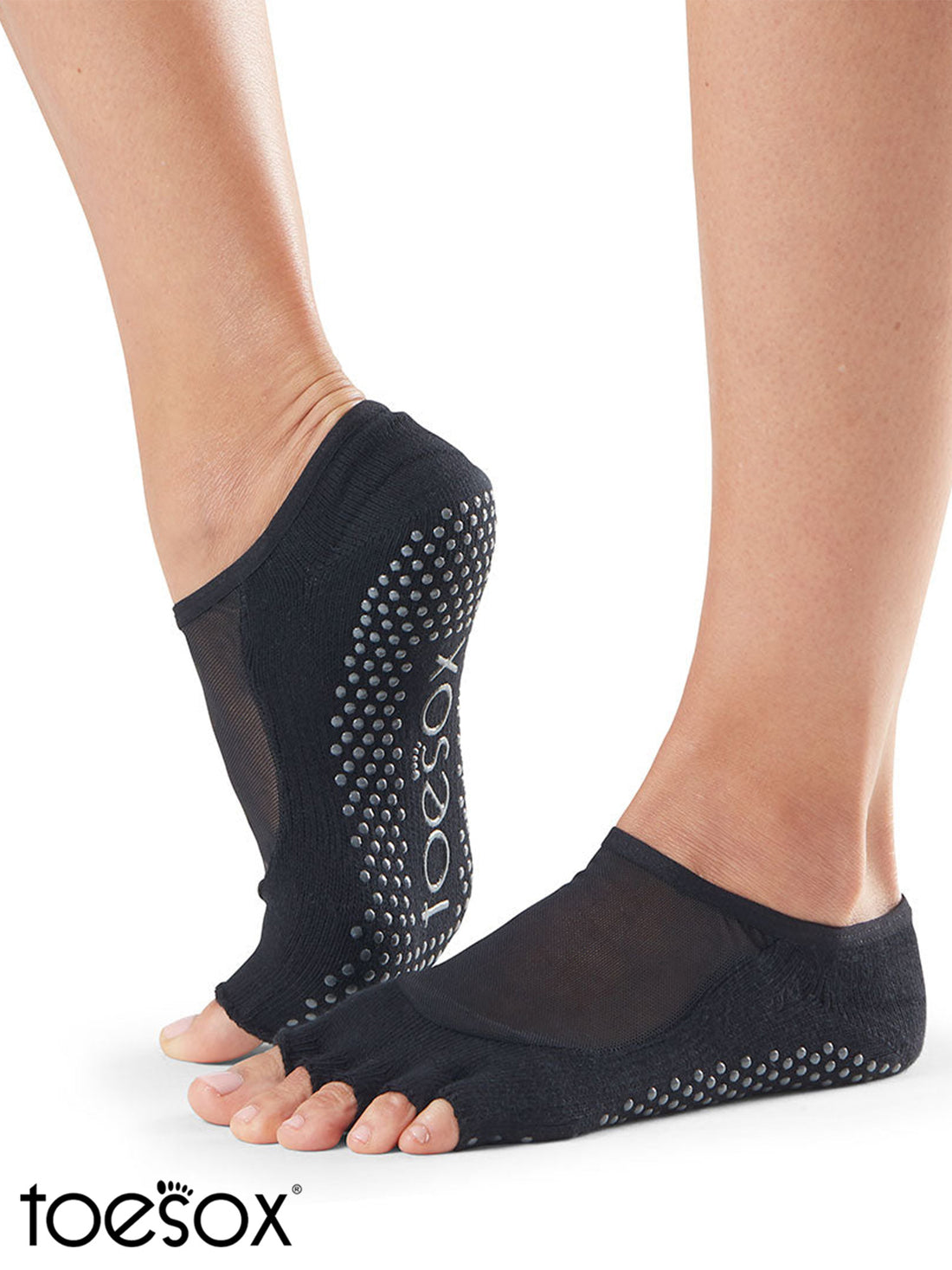 Manduka マンドゥカ [ToeSox] Luna ルナ（Half-Toe／つま先なし） グリップ ソックス ／ ヨガ ピラティス 滑り止め付 靴下 24SS-ヨガアクセサリー・雑貨-