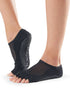 Manduka マンドゥカ [ToeSox] Luna ルナ（Half-Toe／つま先なし） グリップ ソックス ／ ヨガ ピラティス 滑り止め付 靴下 24SS-ヨガアクセサリー・雑貨-ブラック-S 22.5-24.5cm-
