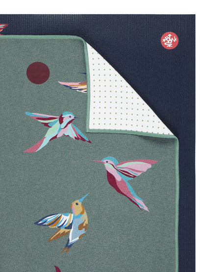YOGITOES rスキッドレス マット Hummingbird 柄 プリント / ヨギトース ヨガラグ ヨガタオル 26SS ※クーポン対象外