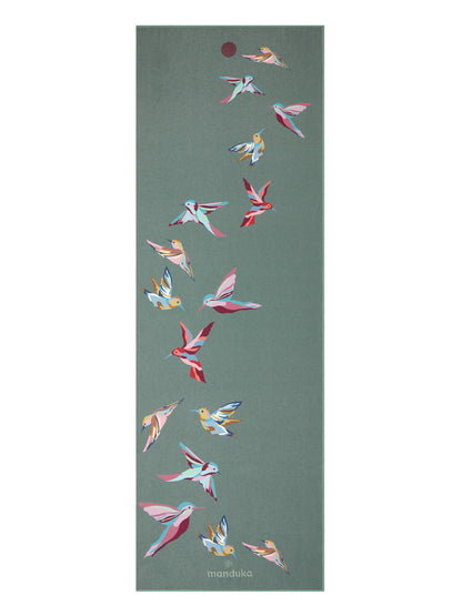 YOGITOES rスキッドレス マット Hummingbird 柄 プリント / ヨギトース ヨガラグ ヨガタオル 26SS ※クーポン対象外