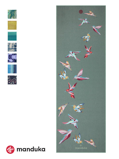 YOGITOES rスキッドレス マット Hummingbird 柄 プリント / ヨギトース ヨガラグ ヨガタオル 26SS ※クーポン対象外