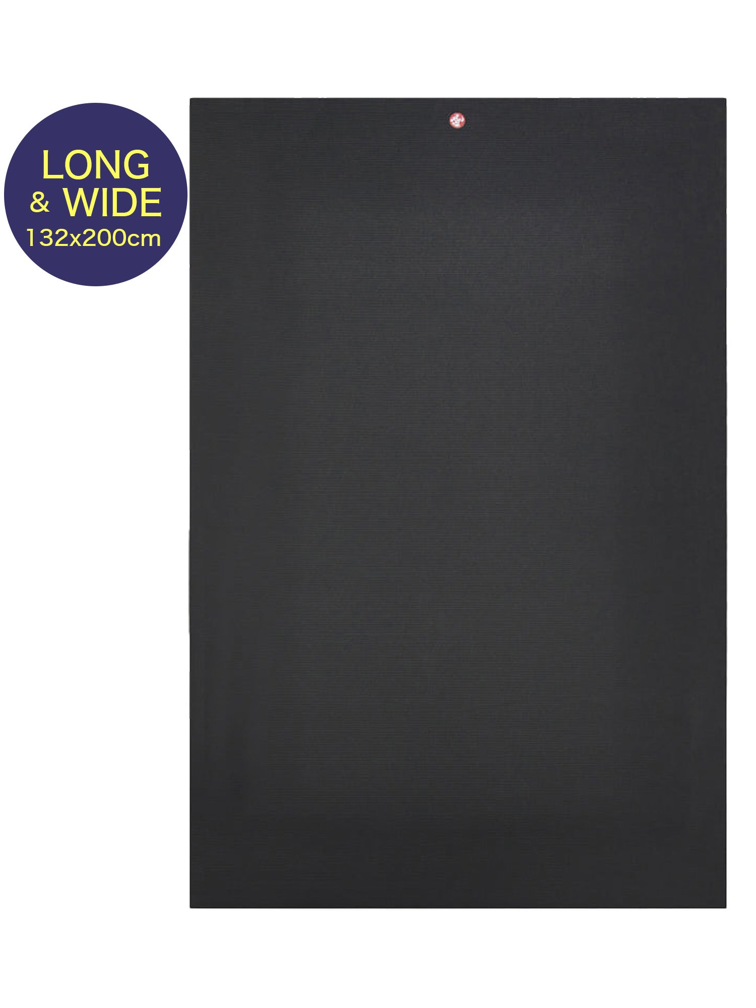 PRO Long &amp; Wide Yoga Mat 6mm (132cm x 200cm) Black Mat 26RE