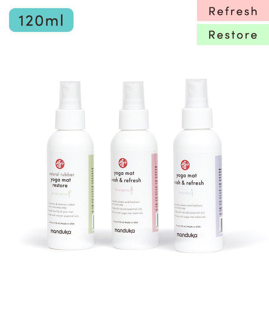 Manduka マンドゥカ マットウォッシュ スプレー リフレッシュ&リストア 4oz (120ml) ヨガマットケア スプレー-ヨガマットクリーナー-