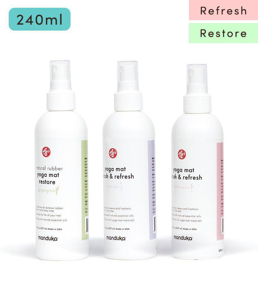 Manduka マンドゥカ マットウォッシュ リフレッシュ&リストア 8oz(240ml) ヨガマットケア スプレー-ヨガマットクリーナー-